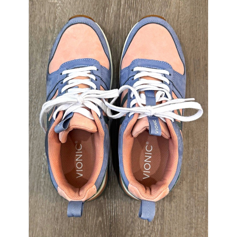 Vionic Rechelle NBK Women's Sneakers Size 6.5 Pink Blue Orthotic Walking Shoes